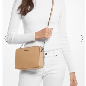 Michael Kors crossbody  camel w/gold hardware. EUC